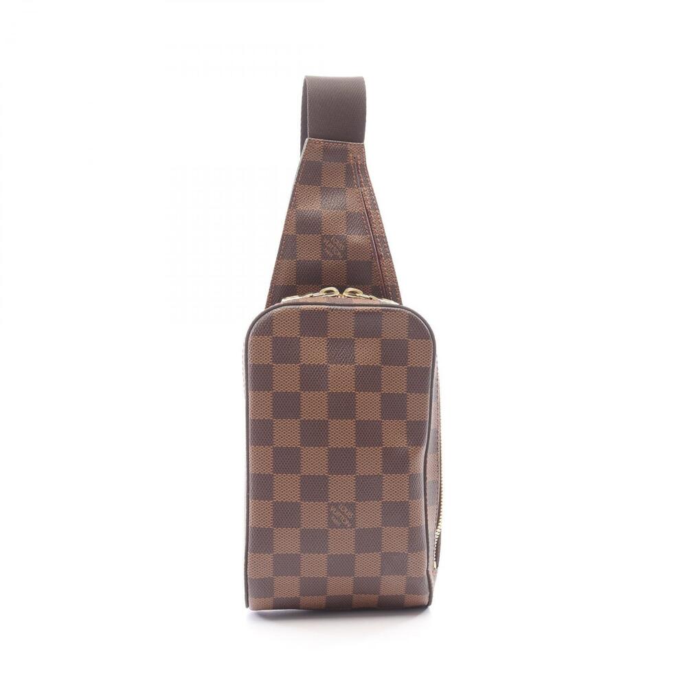 Louis Vuitton Geronimos Damier Waist Bag Body Canvas Ebene Brown